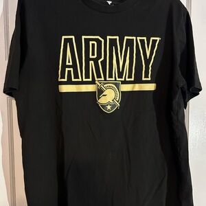 Army West Point Military Academy Black Knights Short Sleeve Black TShirt XL